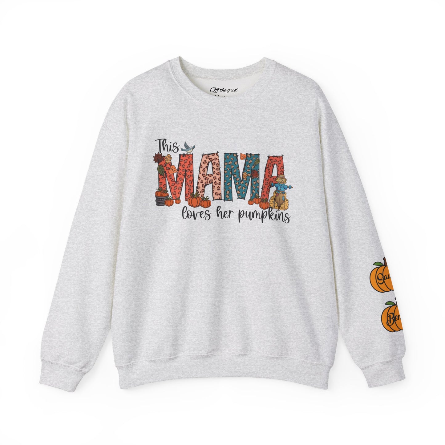 Mama Loves Her Pumpkins crew neck sweater