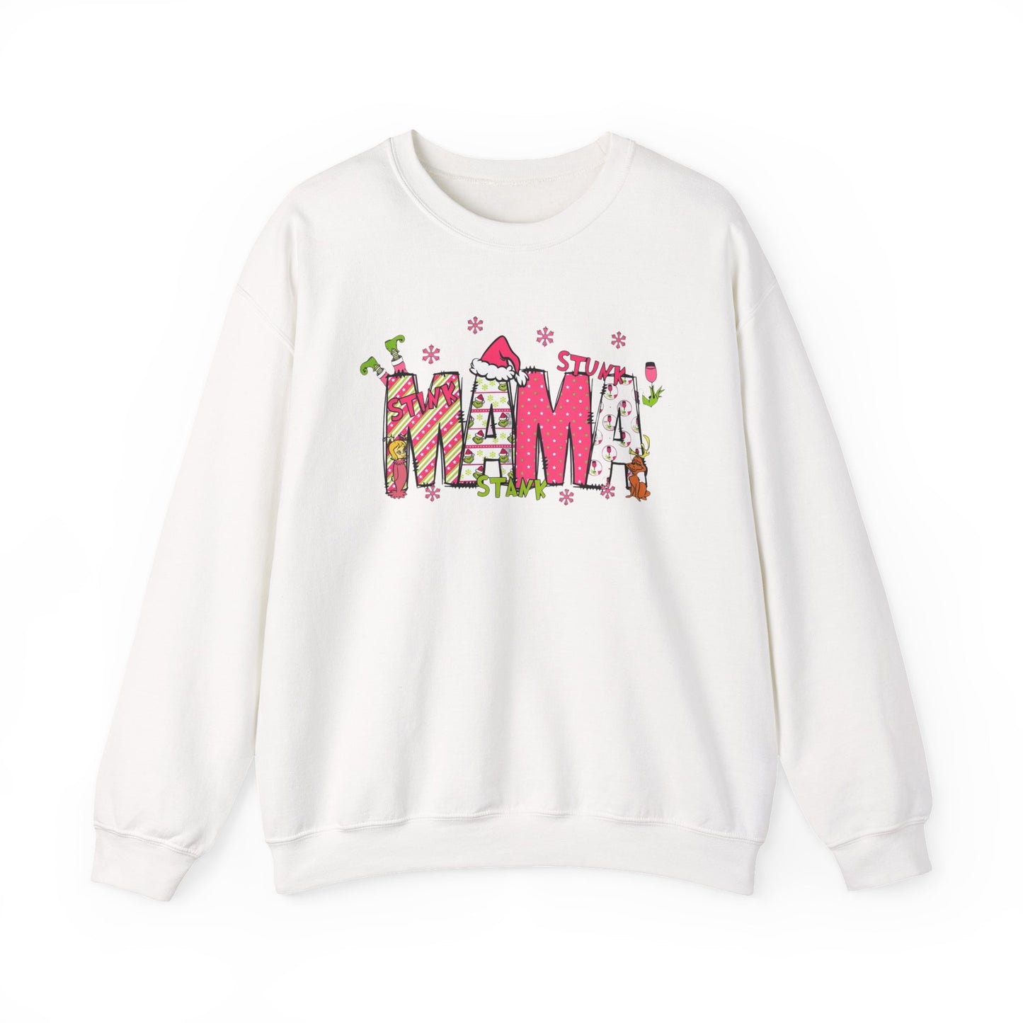 Grinch mama ornament crew neck sweater