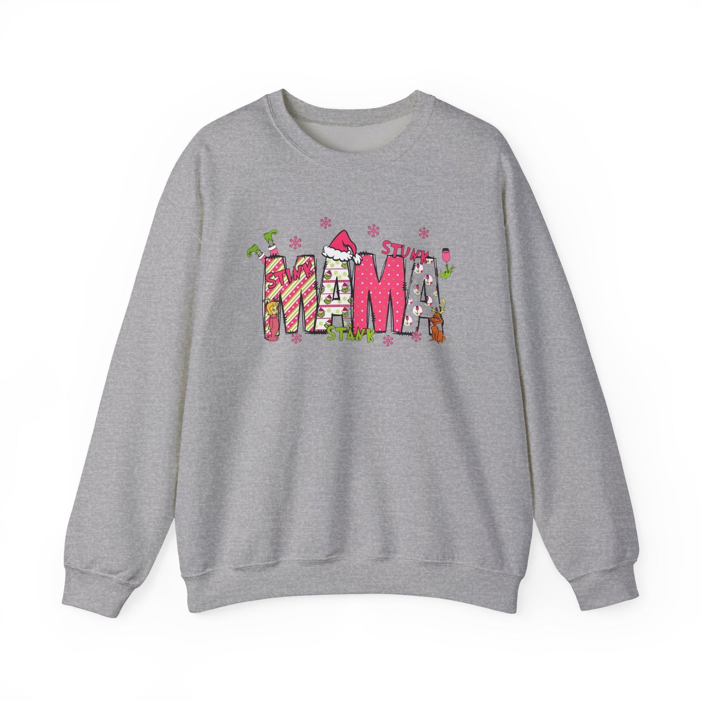Grinch mama ornament crew neck sweater
