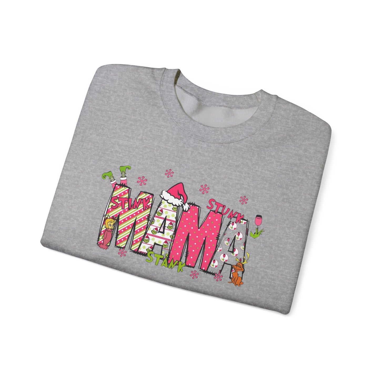 Grinch mama ornament crew neck sweater