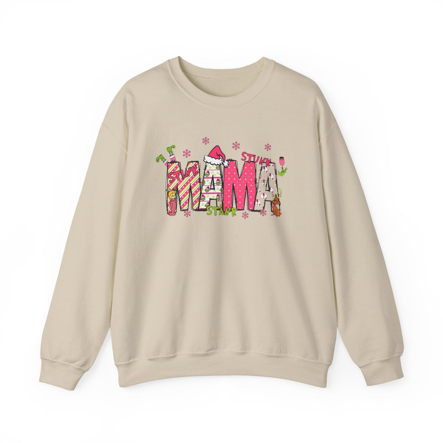 Grinch mama ornament crew neck sweater