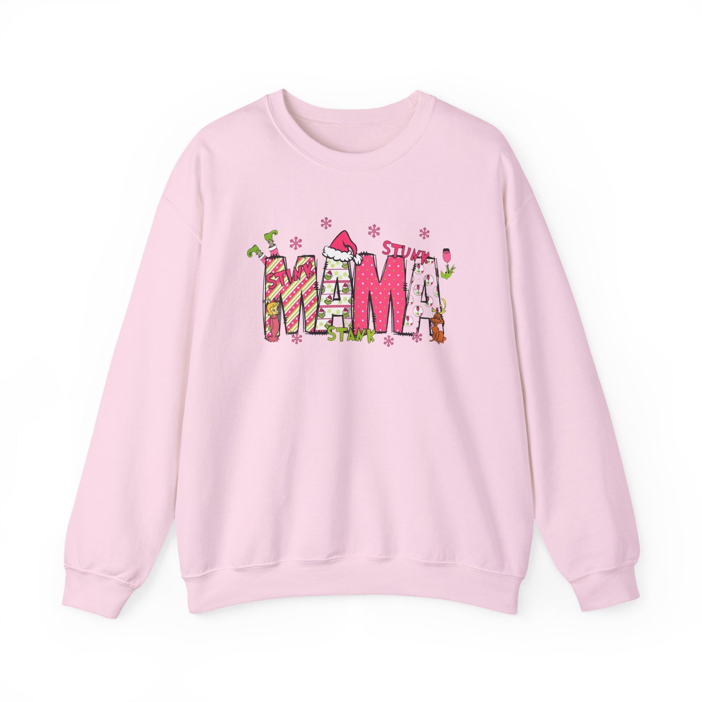 Grinch mama ornament crew neck sweater