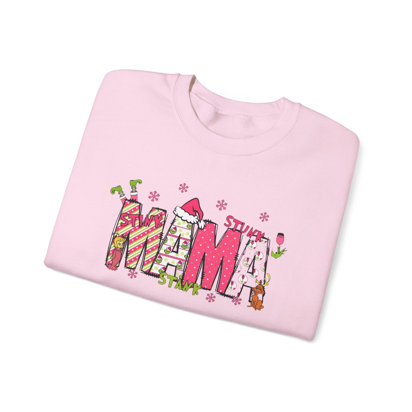 Grinch mama ornament crew neck sweater