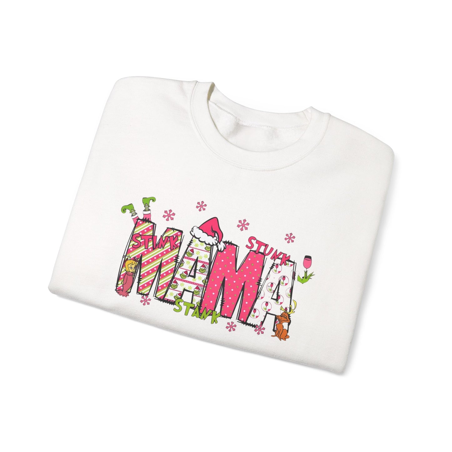 Grinch mama ornament crew neck sweater