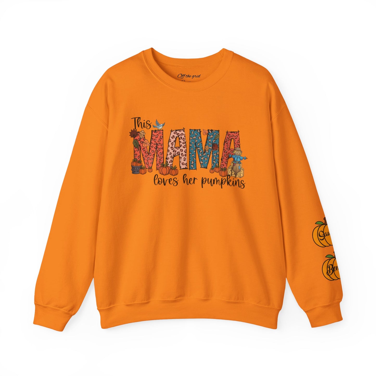 Mama Loves Her Pumpkins crew neck sweater