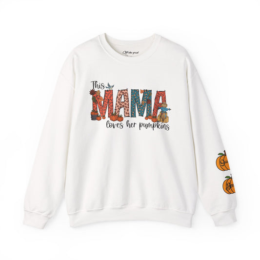 Mama Loves Her Pumpkins crew neck sweater