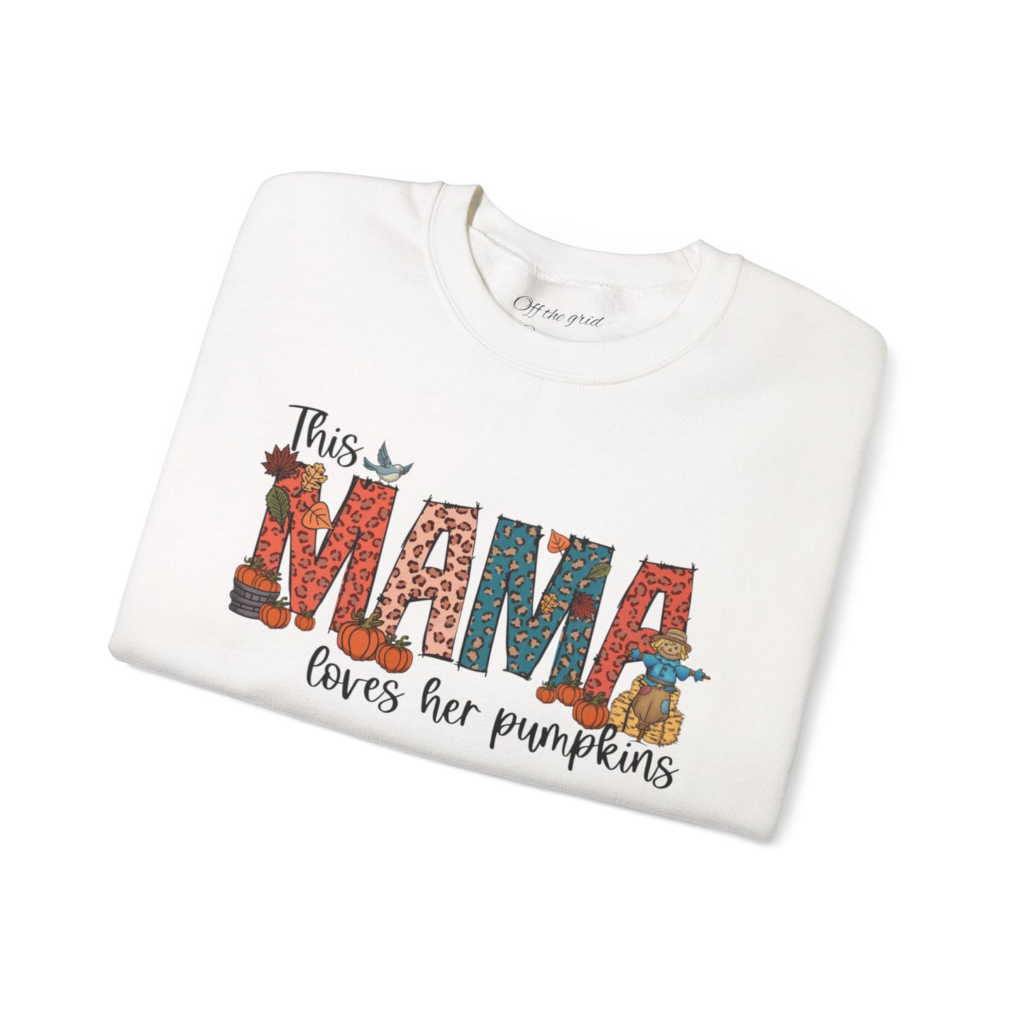 Mama Loves Her Pumpkins crew neck sweater