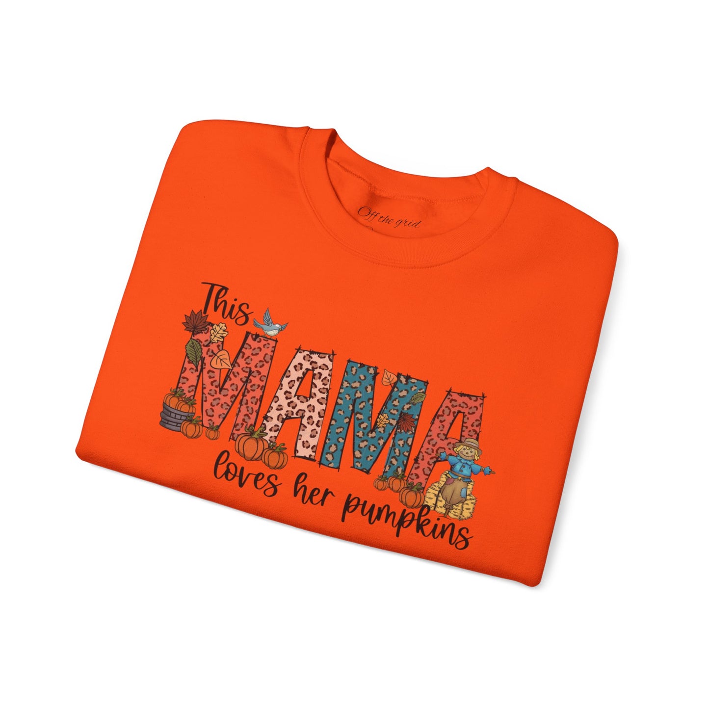 Mama Loves Her Pumpkins crew neck sweater