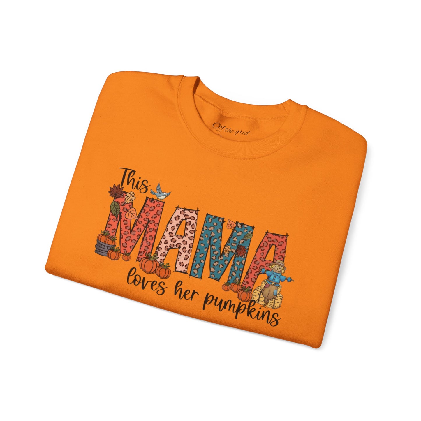 Mama Loves Her Pumpkins crew neck sweater