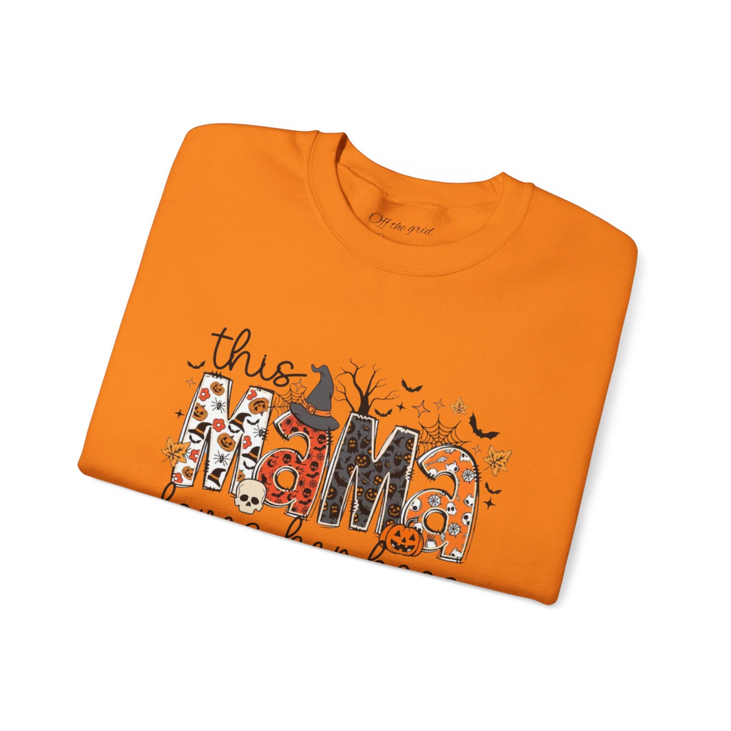 This mama loves her boos crew neck sweat shirt