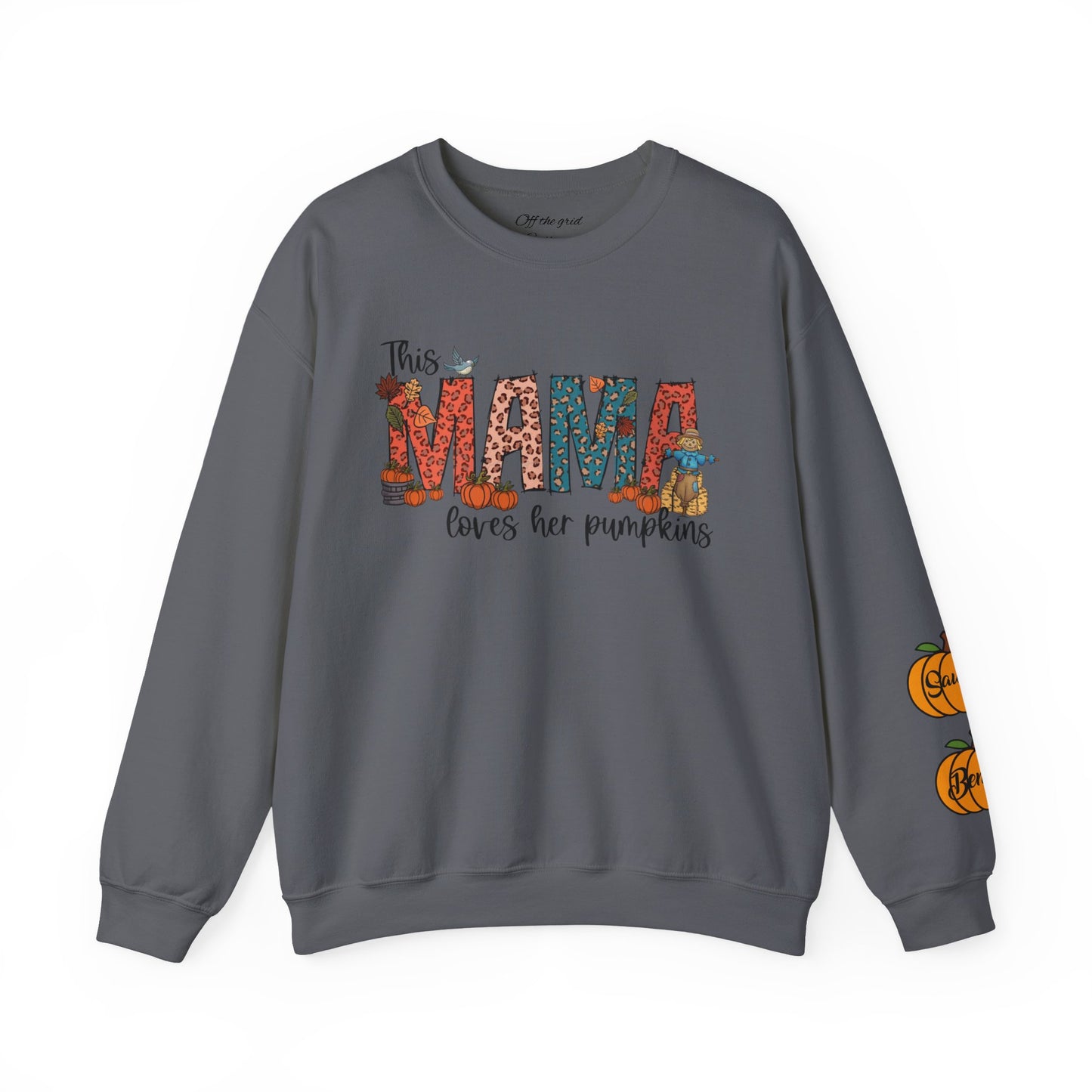 Mama Loves Her Pumpkins crew neck sweater