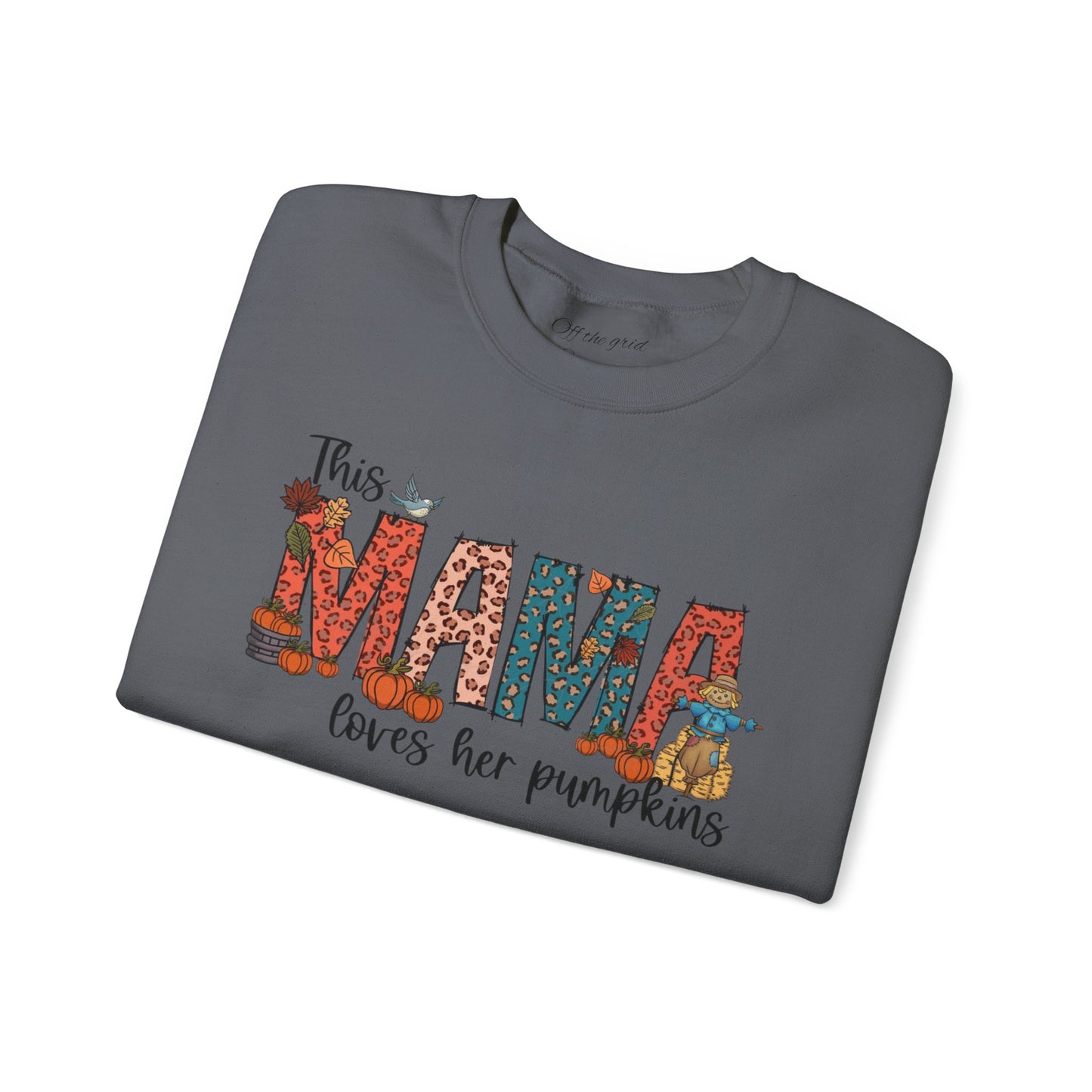 Mama Loves Her Pumpkins crew neck sweater