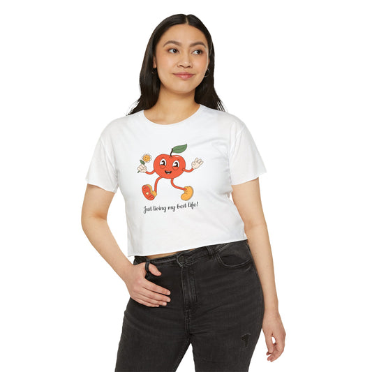 Cherry Women's Crop Top