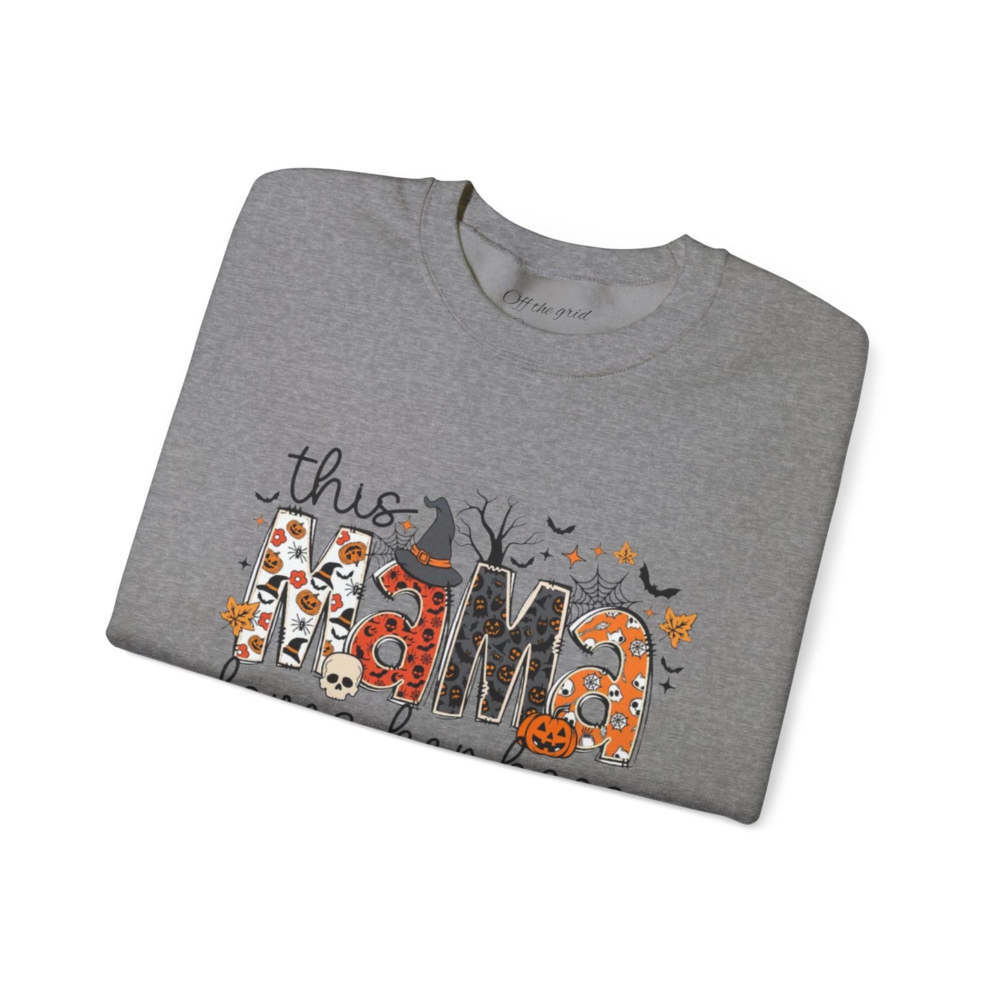 This mama loves her boos crew neck sweat shirt