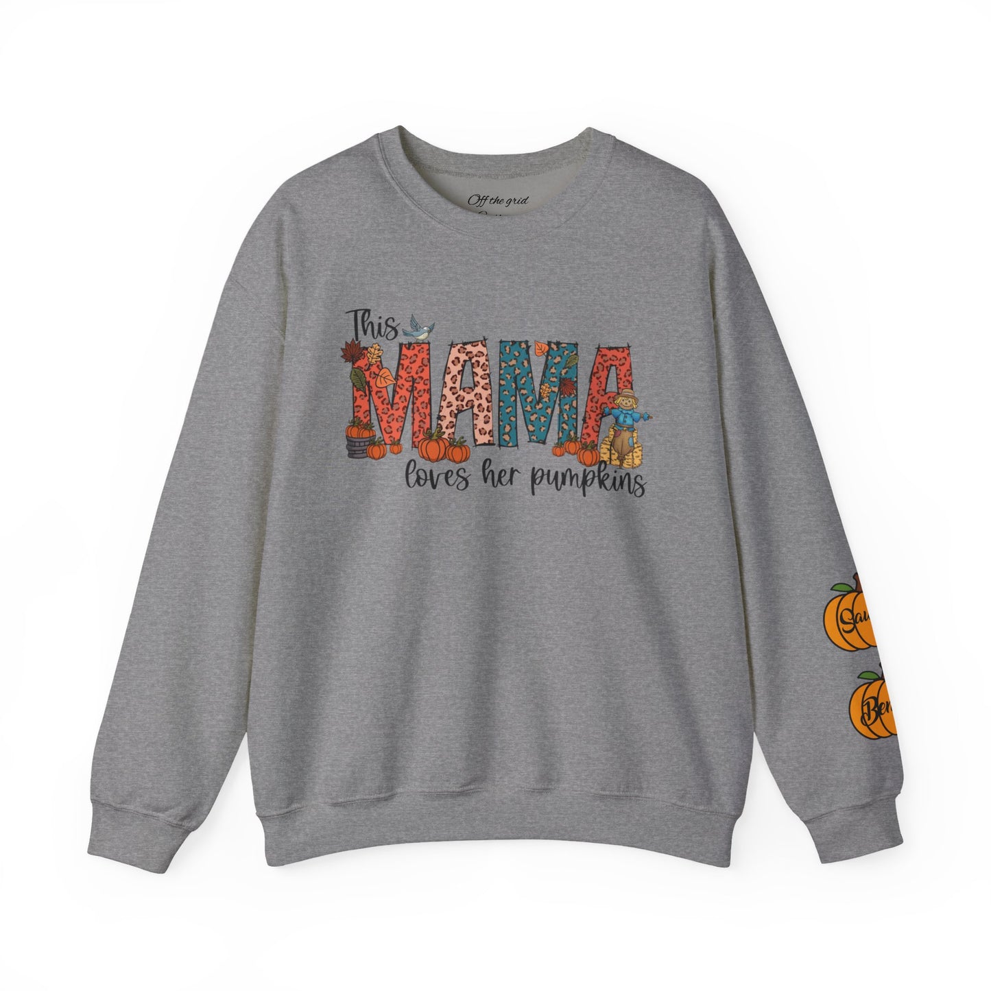 Mama Loves Her Pumpkins crew neck sweater