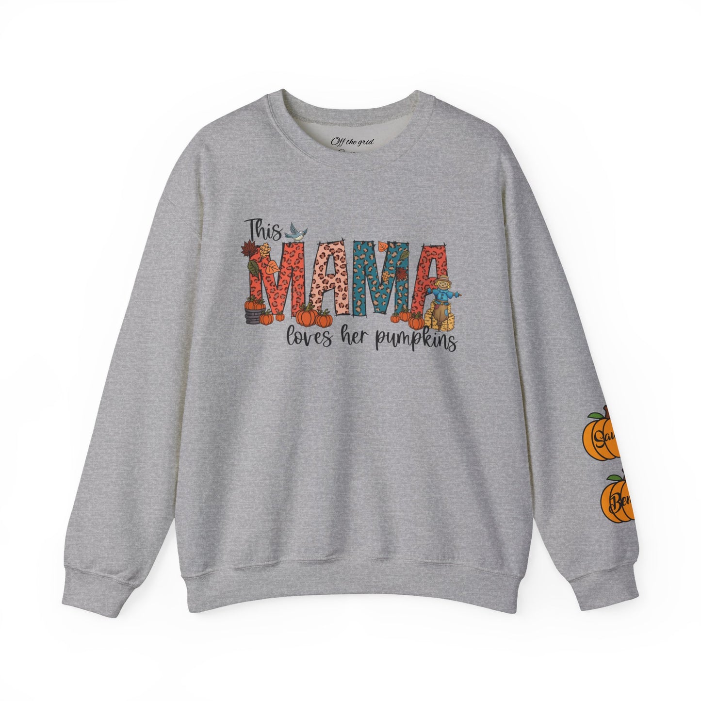 Mama Loves Her Pumpkins crew neck sweater