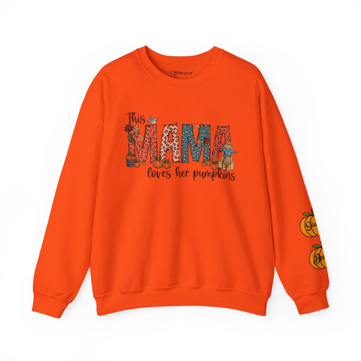 Mama Loves Her Pumpkins crew neck sweater
