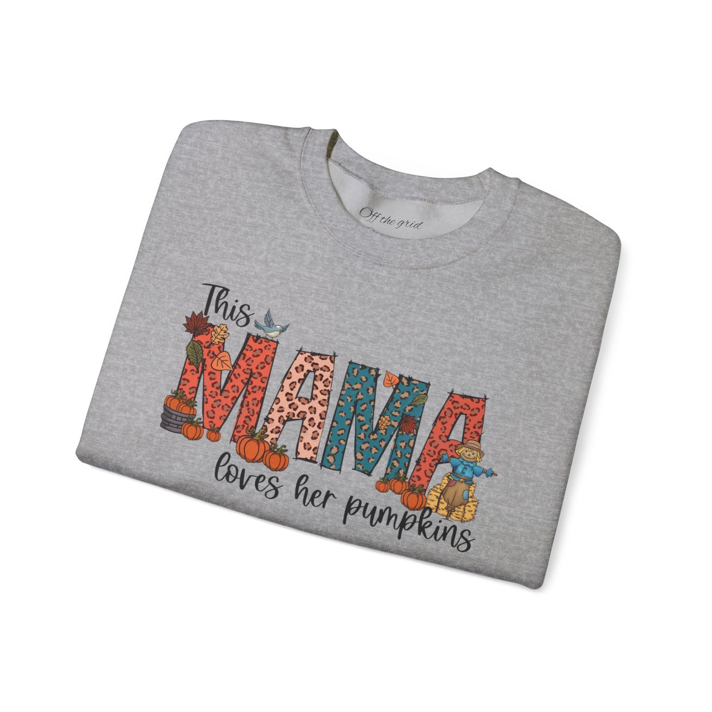 Mama Loves Her Pumpkins crew neck sweater